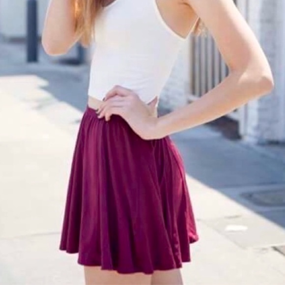 **3/$20** - H&M Divided Deep Purple Skater Fit & Flare Circle Skirt, Sz XS - Picture 4 of 7